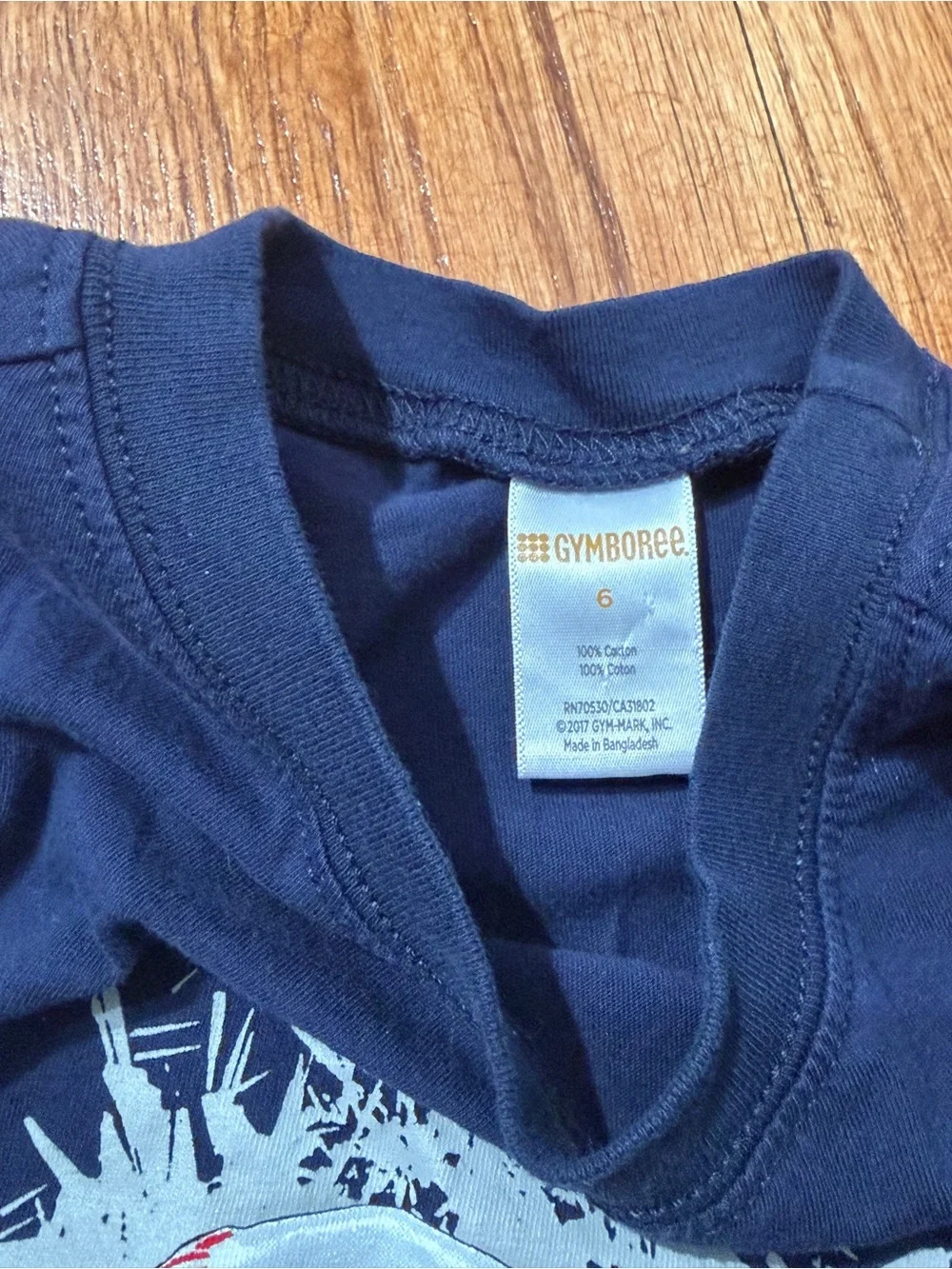 Gymboree Baseball Tank Top Boys Size 6 Navy Blue Sleeveless Summer Shirt Red